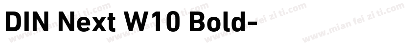 DIN Next W10 Bold字体转换